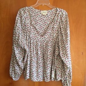 Floral boho blouse